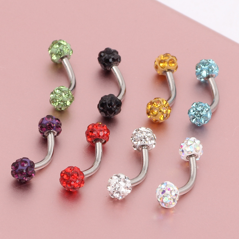 16G labret stud size and finish detail