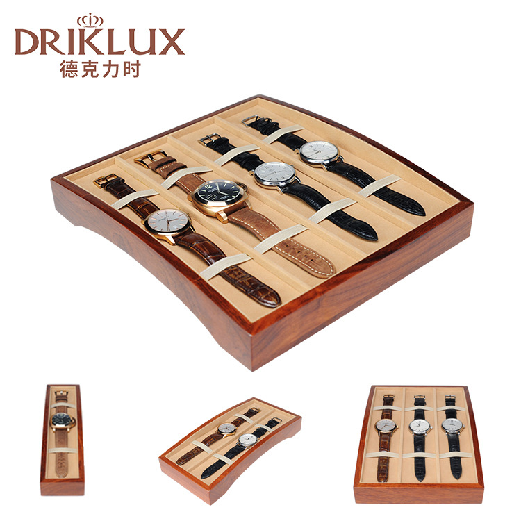 Driklux 巴西花梨木展示手表托盘 礼品盒饰品手表收纳盒手表盒