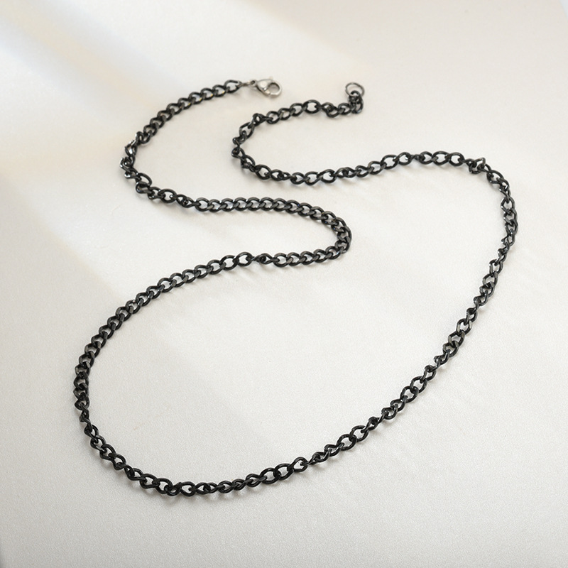 All Seasons Season Men's Gender Vacation Classic Style Solid Color 304 Stainless Steel Plating Men's Chain Necklace Men Chain Necklaces