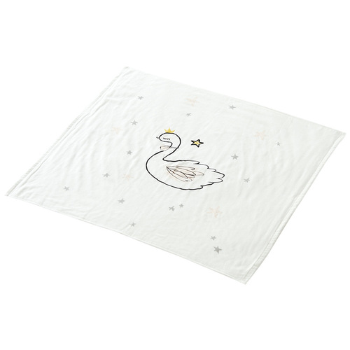 2024 spring and autumn new double-sided cotton gauze baby blanket, cotton blanket, soft and absorbent baby bath towel