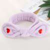 Cute hairgrip for face washing with bow, headband, face mask, scarf, hair accessory, Korean style