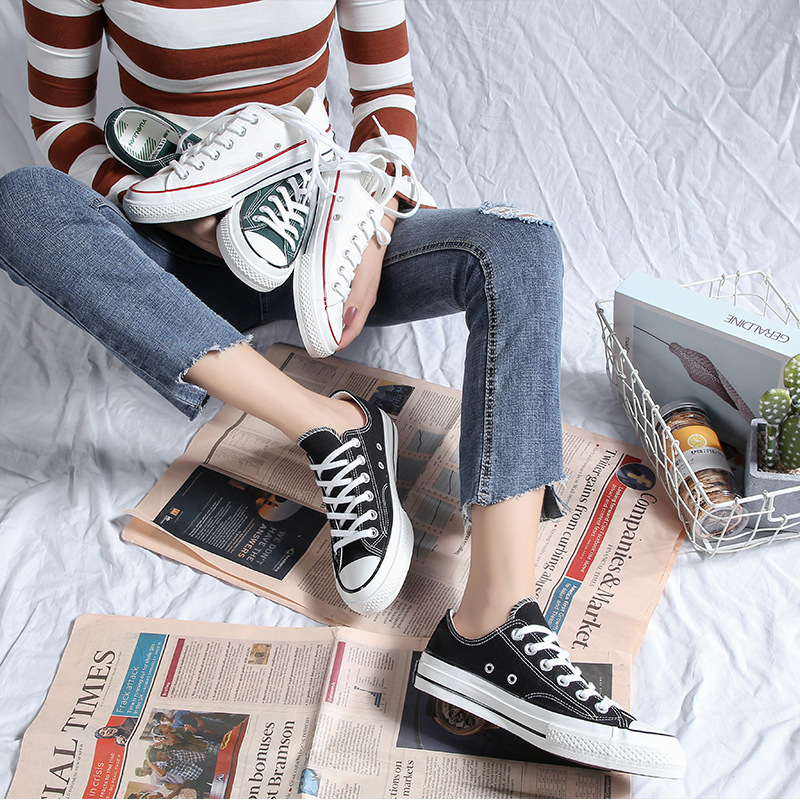 帝步YuanJian 万年款1970S帆布鞋升级复刻经典2020春季学生低帮女