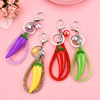 Small festive acrylic keychain, beads, bag accessory, pendant