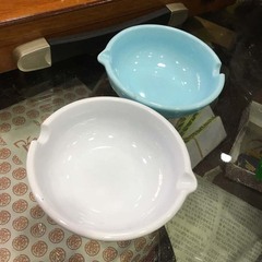 仿玉仿陶瓷墨池 墨碟 水碟 國畫水彩顏料 圓形陶瓷調色盤批發