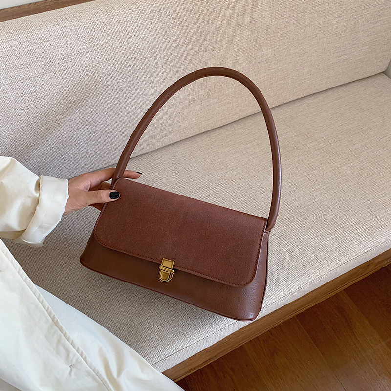 Großhandel grenzüberschreitende 2024 neue Nischendesign-Tasche Retro-Achseltasche Ins Damen-Umhängetasche Handtasche Damentasche_voghion.com