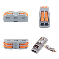 SPL-2 Hard and Soft Wire Terminal Connector for High Current LT222 Series, Dual-Input Dual-Output Quick Connection Box