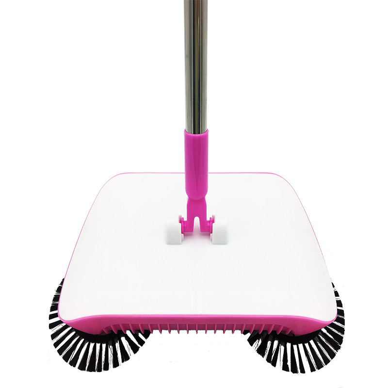 Factory Direct Wholesale Lazy Artifact Multi-function Broom Dustpan Trash Can Three-in-one Hand Push Sweeper