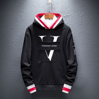 2019 Spring new pattern man Sweater Chaopai men's wear Korean Edition Long sleeve Sports jacket A generation of fat