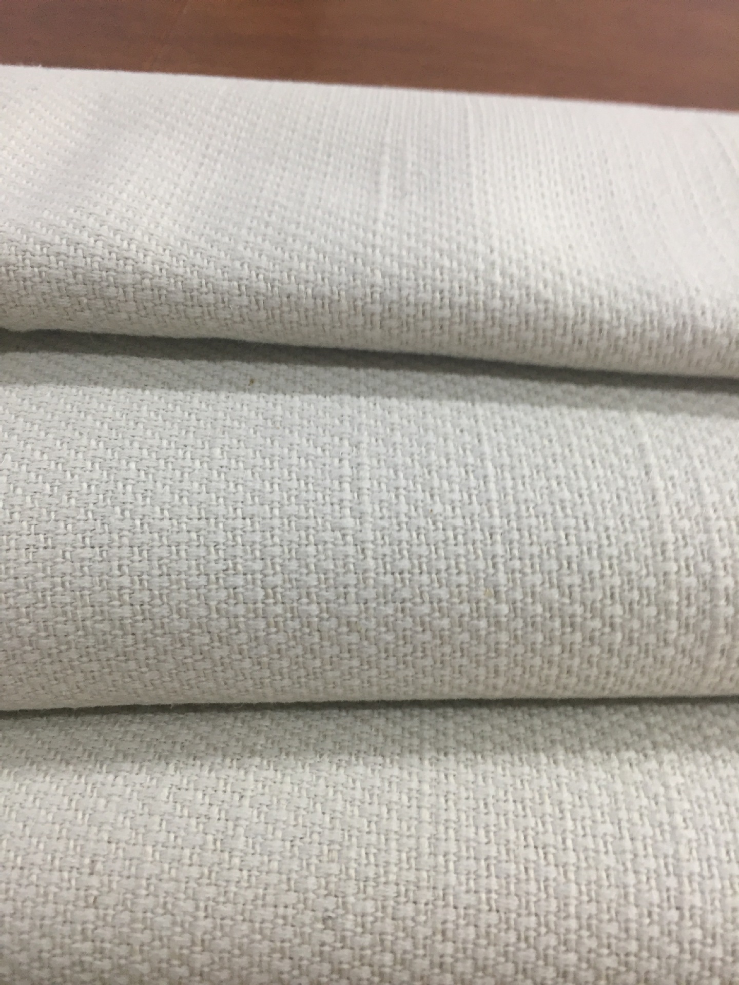 提花黄麻棉漂白布 黄麻棉提花布 颗粒明显 漂白坯布现货供应 箱包