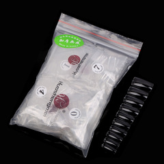 美甲新品加厚型半貼甲片加厚型全貼甲片透明假指甲500片