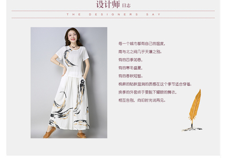 Costume femme en Coton et lin - Ref 3335772 Image 8