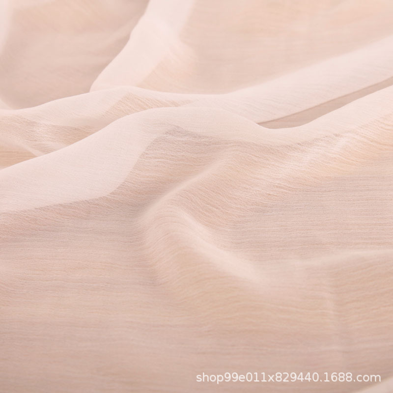 厂家直销汉服面料100D皱雪纺布料围巾披肩女衬衫 摆裙布料批发