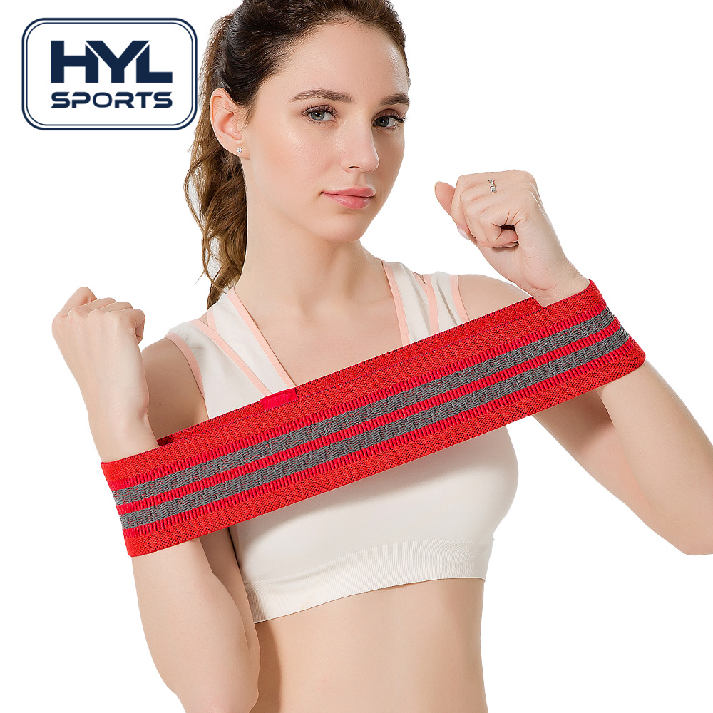 hip band涤棉阻力带健身深蹲瑜伽虐臀圈翘美臀提臀训练拉伸弹力带