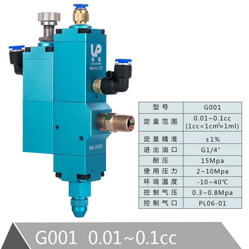 佑能油脂定量阀 精密精准注脂阀 1克5克10克注油阀机械自动化加脂