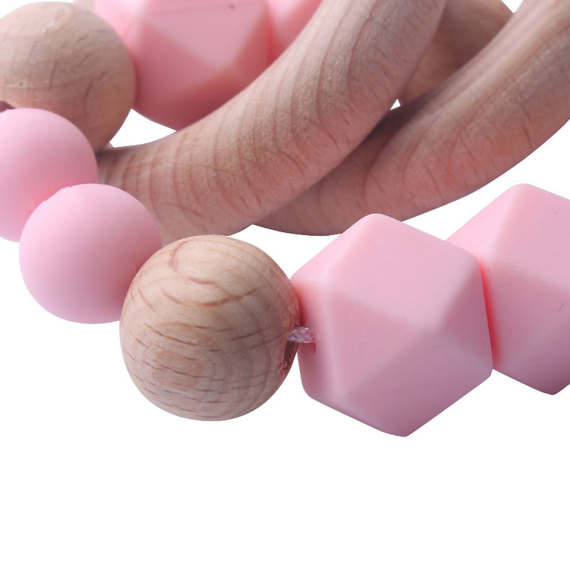 Bebé haya mordedor pulsera materna e infantil suministros silicona teether palo Amazon Comercio exterior popular bebé mordedor