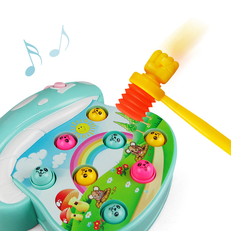 Niños juguetes interactivos entre padres e hijos mercado nocturno Venta caliente Nuevos niños educativos mesa de setas eléctrica hamster música ligera