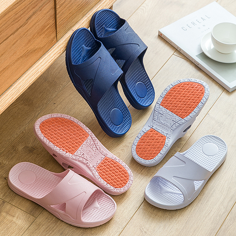 新款拖鞋女夏季情侶居家防滑條紋洗澡塑料地攤家居鞋男浴室涼拖鞋