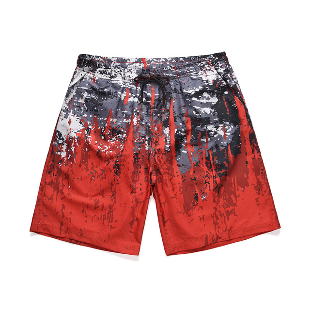 Colour Printed Beach Pants Trend Loose Leisure Men’s Shorts
