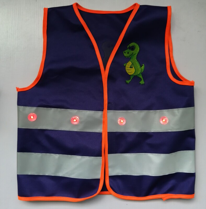 Children's Outdoor Sports Led Reflective Safety Vest Anti-Ultraviolet High-Speed Cycling Sun Protection Reflective Strip