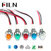 Yulin Electronics 10mm Metal band circular Ball head indicator light Manufactor wholesale Cheap 12V Double color