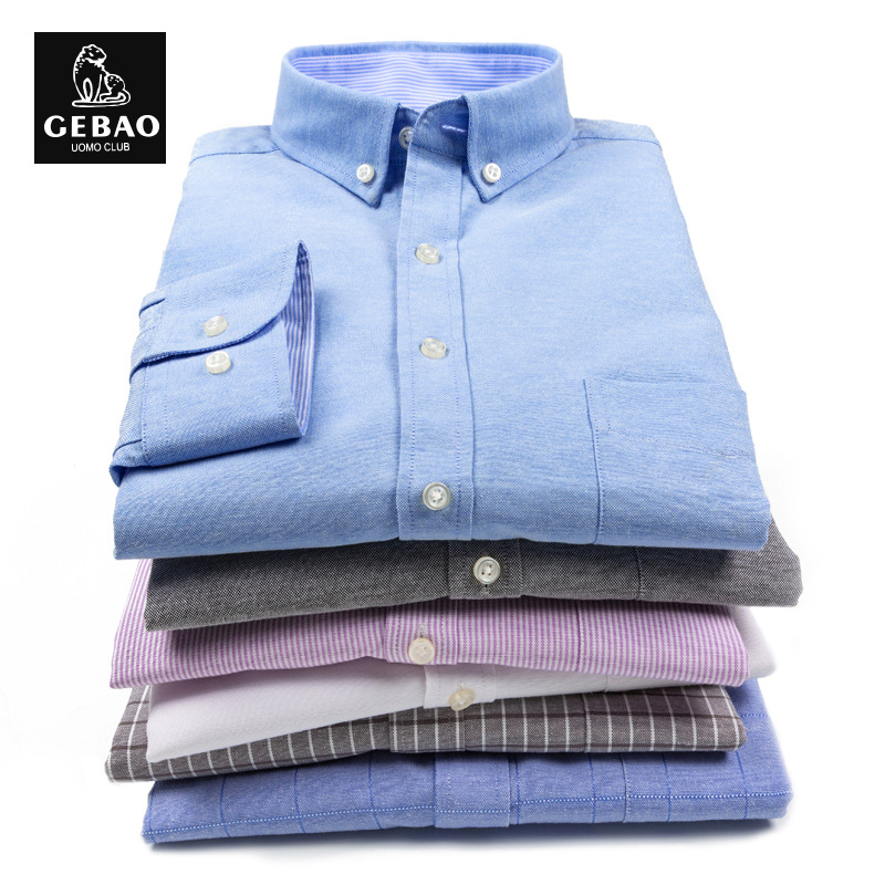 Autumn new business casual Oxford shirt...