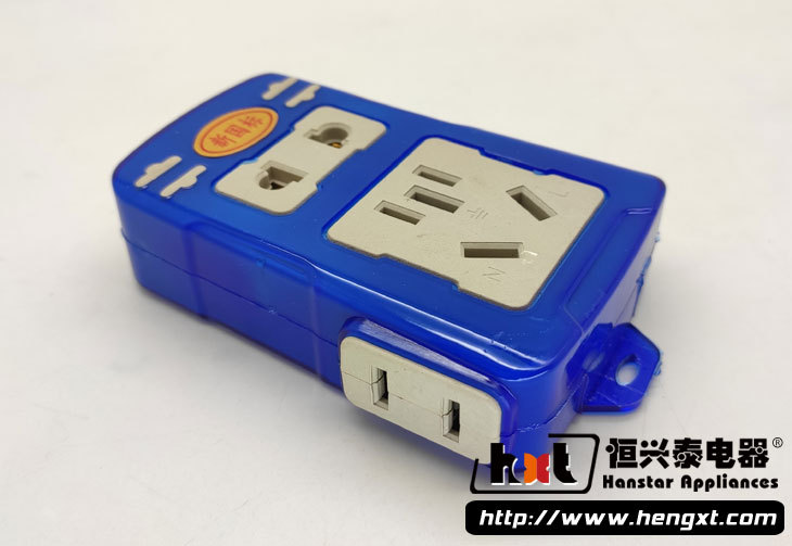 恒兴泰103蓝色一体成型防爆四位11孔地拖王插座 厂家自产自销