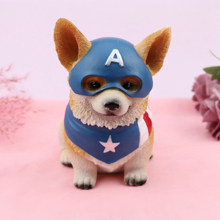 Capitan America simpatico salvadanaio per cani Onxe con monete Husky per bambini e cuccioli regalo Marvel 