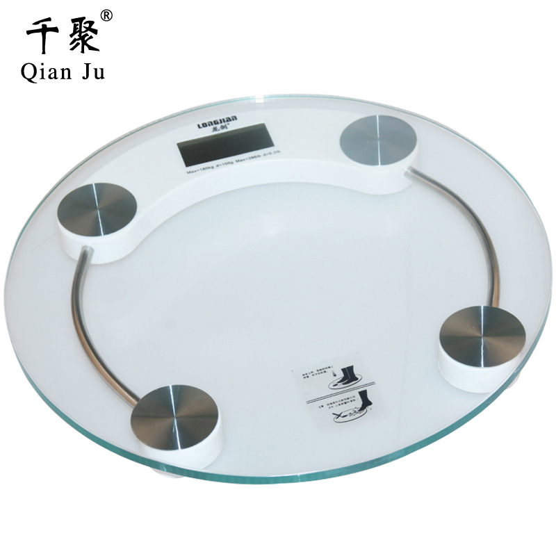 Promotional Gifts customized LOGO household Health electronic scales Weighing scale Body Scales 33cm Glass scales