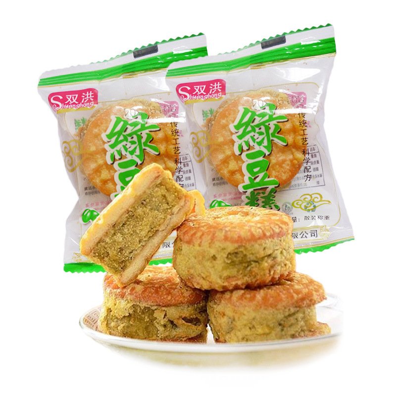山东绿豆糕点散装称重夹心饼干老式小吃零食一件代发