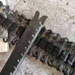 4.5cm寬黑色蕾絲邊輔料花邊洛麗塔布料窗簾服裝立體褶皺手作材料