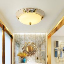 歐式全銅吸頂燈奢華大氣溫馨家居卧室燈創意個性書房過道燈2020