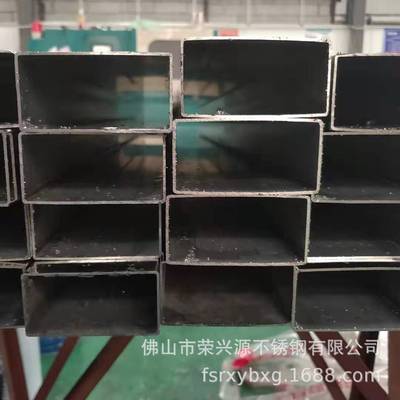 佛山不锈钢管厂家热销不锈钢矩形管 304不锈钢方管扁管折弯加工|ru