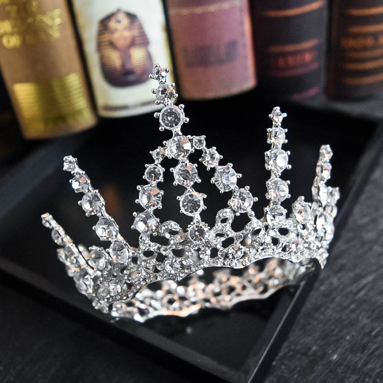 2018 Europe and America bride Baroque circular Crown princess Studio Wedding photography Superiority wholesale