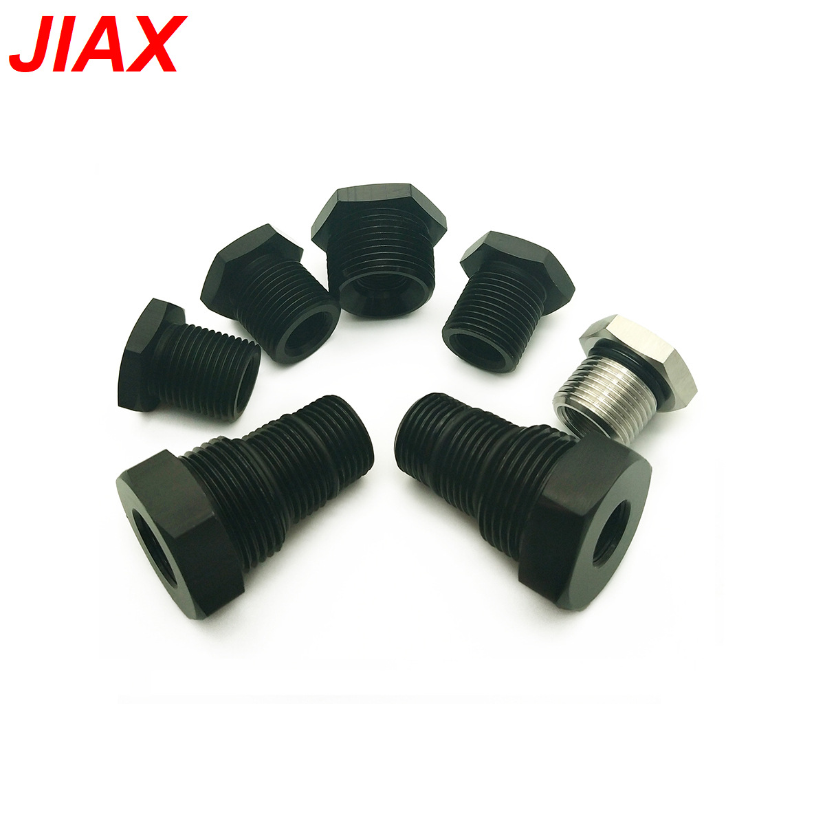 跨境专供汽车改装配件铝铁燃油过滤适配器接头1/2-28和5/8-24