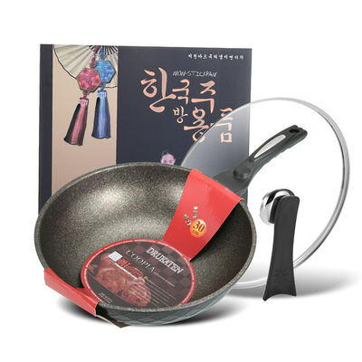 Maifanite non-stick cookware household Cooking Cookware Flat bottom Frying pan Lampblack Tablespoon Electromagnetic furnace Gas Wok