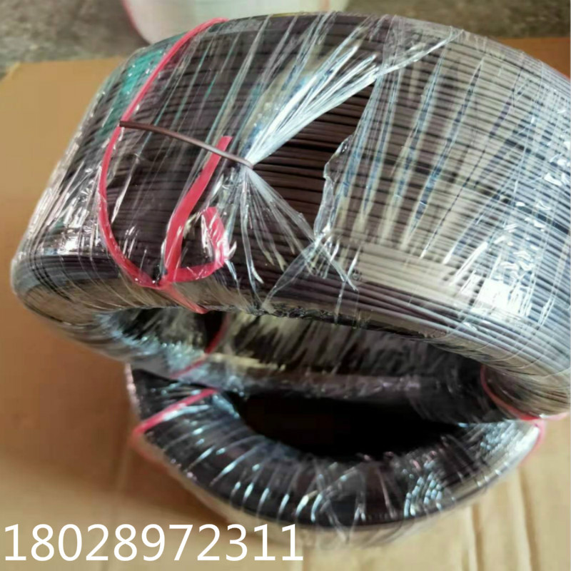 棕色铁丝扎线 棕色包胶铁芯扎带扎丝 包胶铁线工艺用咖啡色铁丝线