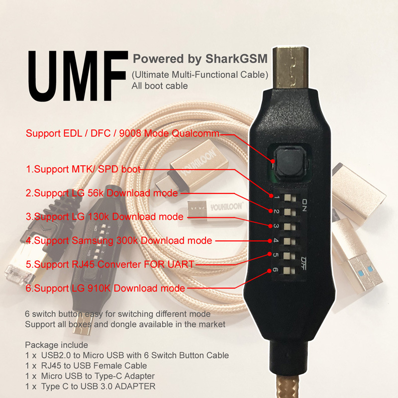 UMF cable (Ultimate Multi-Functional Cable) All boot cable