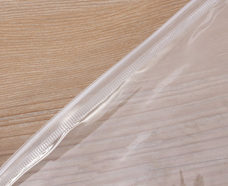 厂家定制高档PVC服装拉链袋 透明环保PVC塑料服饰内衣软包