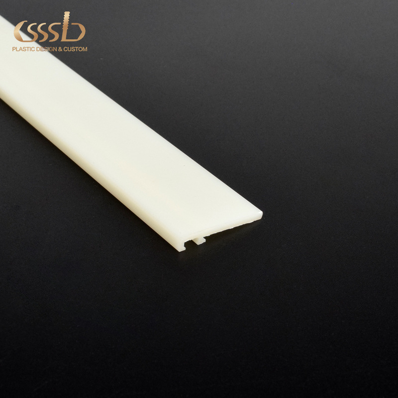 ABS异型材挤塑加工 阻燃PVC音箱条 PE装饰塑胶条 PC鱼缸包边卡槽