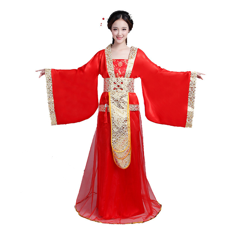 Chinese Style ancient costume Wu Zetian Han and Tang Palace Queen Imperial Concubine cos fairy photography stage performance trailing Hanfu