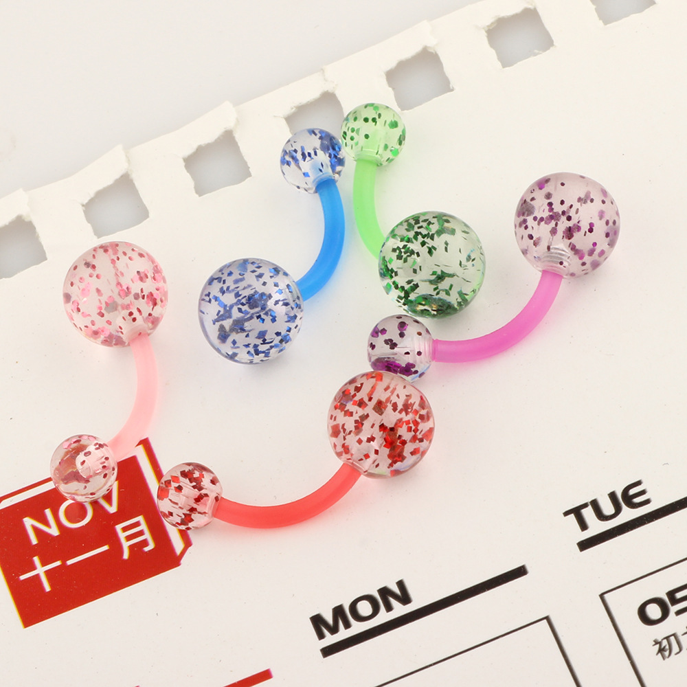 Pointed titanium steel lip stud product view