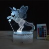 Creative touch LED acrylic table lamp, night light, creative gift, 3D, remote control