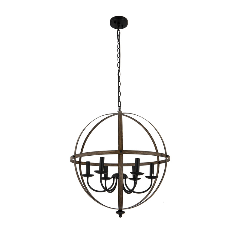 客厅吊灯简约现代大气家用吊灯创意个性餐厅铁艺地球仪吊灯