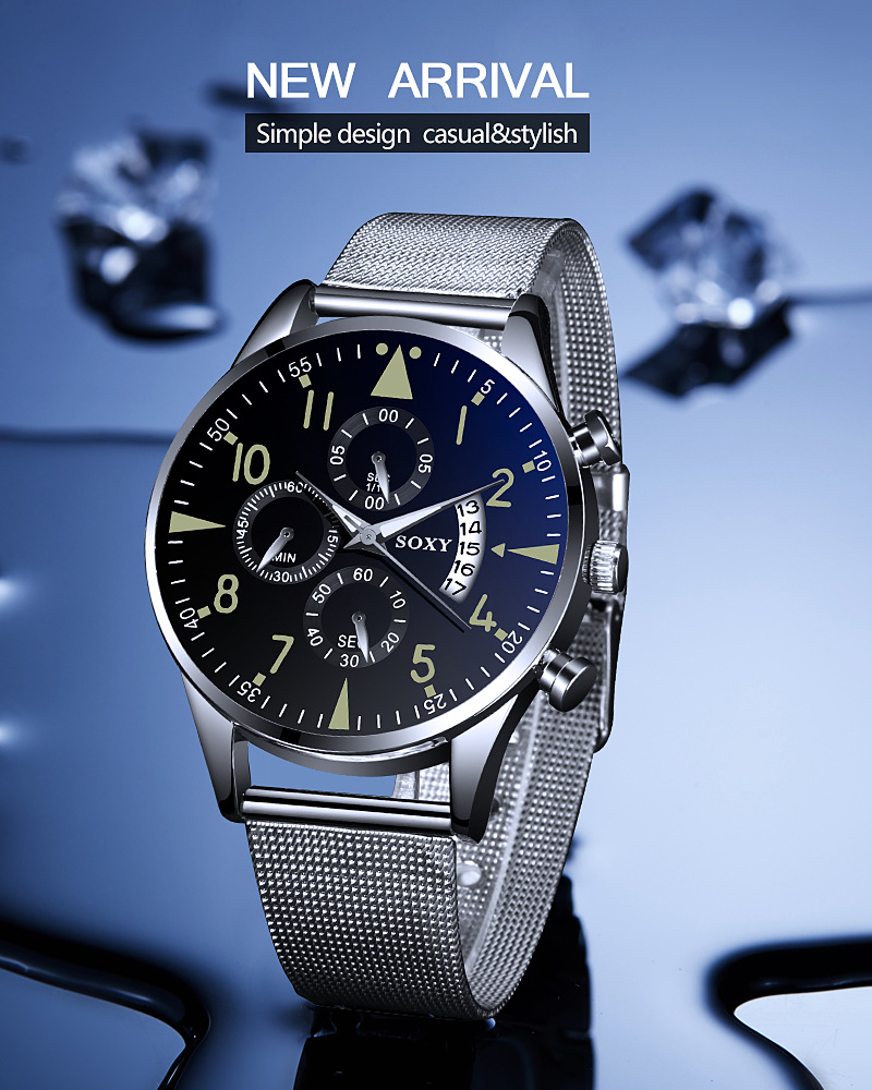 Men's Stainless Steel Watch Image 3