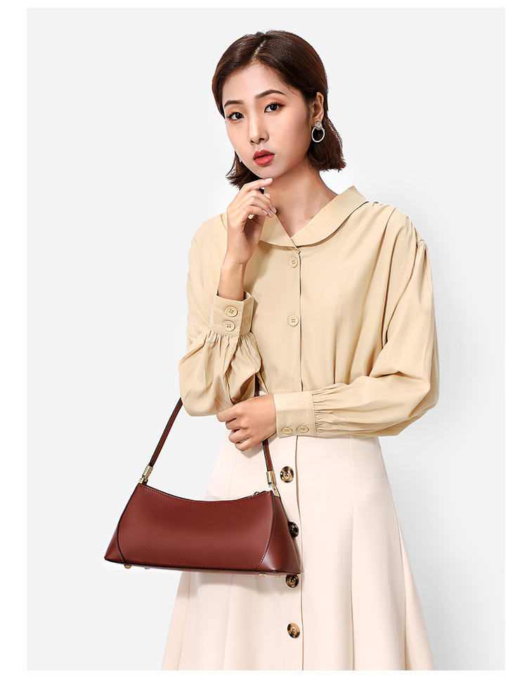 Vintage Leather Handbag - Caramel Color