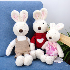 Sucre Rabbit Doll Sugar Couple White Rabbit Plush Toy Doll Pillow Company Annual Meeting Customizable LOGO