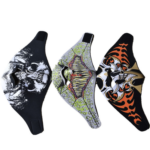 Outdoor riding full face mask CS camouflage skull mask personalized punk tactical Halloween Amazon mask