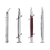 Современное стеклянное ограждение из нержавеющей стали с лестницей