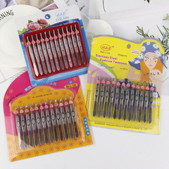 Factory Direct Selling Eyebrow Clip Set Beauty Makeup Tools 12 Pack Stainless Steel Eyebrow Clips Physical Store Wholesale