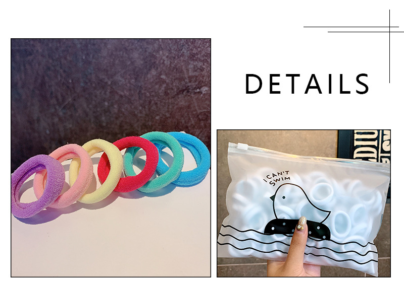 Simple Style Solid Color Rubber Hair Tie display picture 1